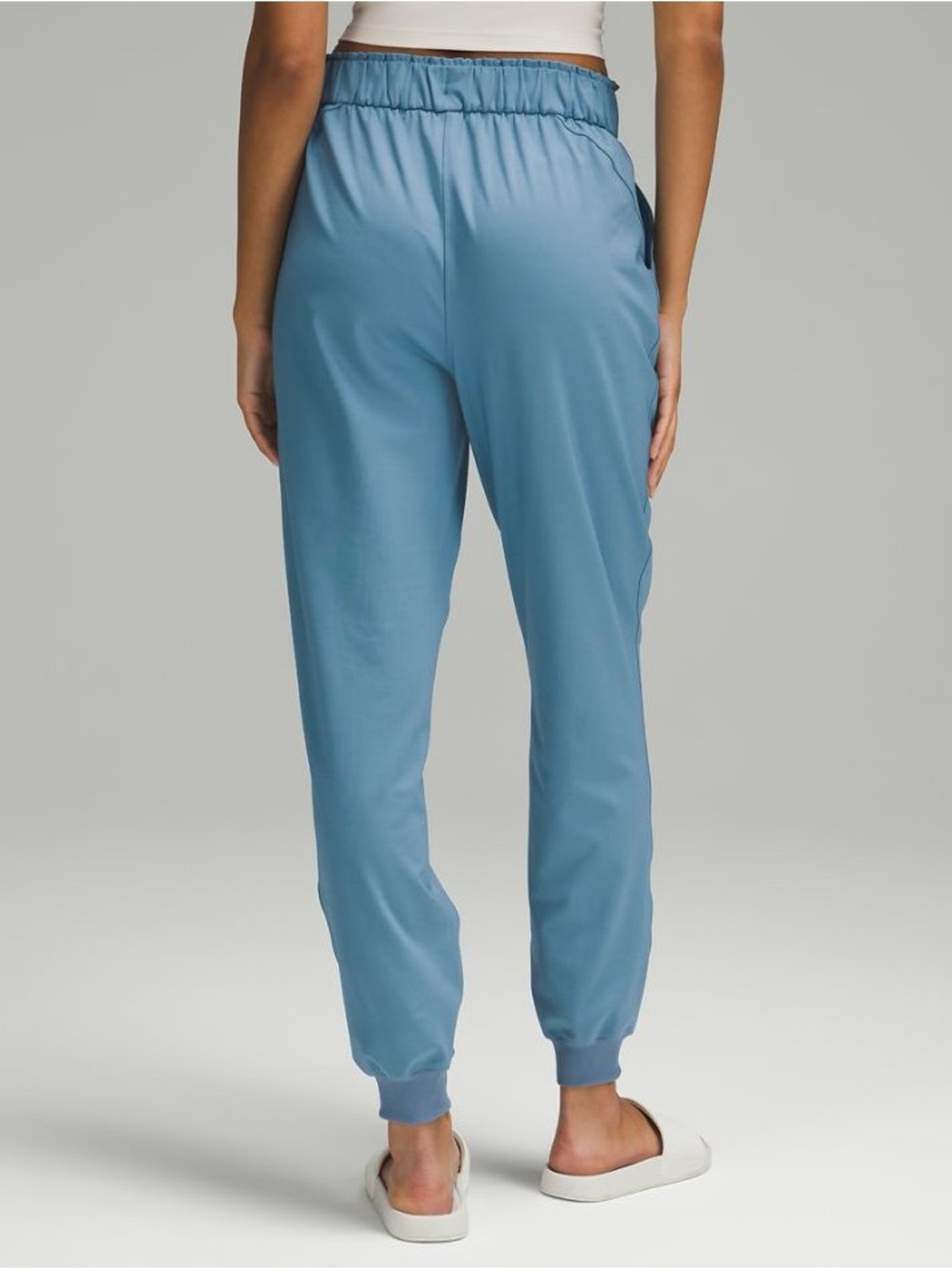Lululemon Stretch Pull On High Rise Blue Jogger Pants 6 - Picture 3 of 12